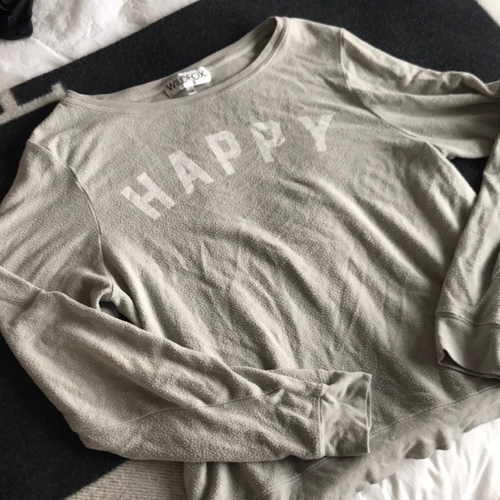 Wildfox “Happy” Baggy Beach Jumper